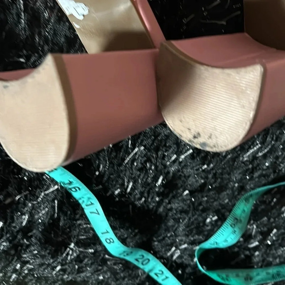 Diba Fashion Square chunky open toe platform mules Sz  10 - Picture 11 of 13